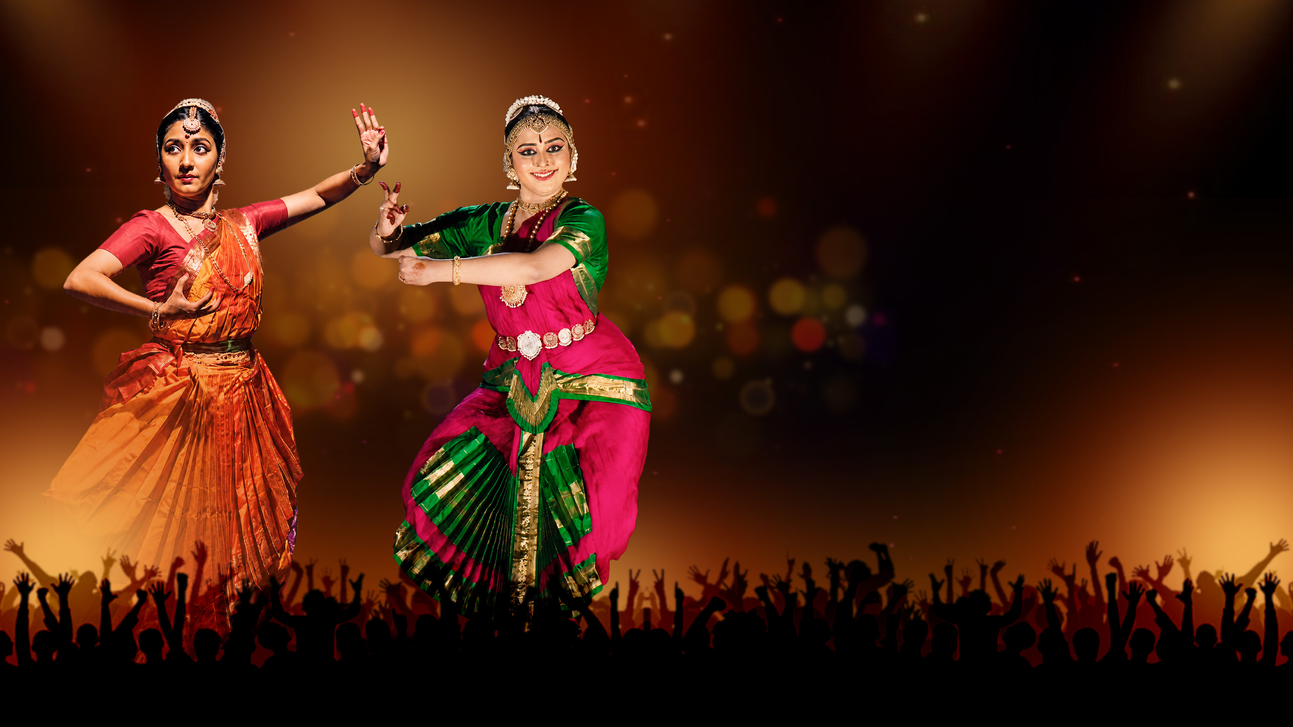 Classical dancers performing Nritya Seva